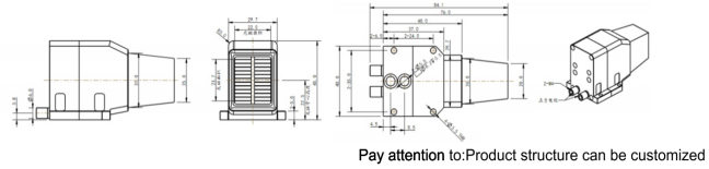 2400W 808nm 1064nm 755nm 940nm Laser Diode Bars Stack Double Row Light Cone Integrated for Laser Hair Removal Machine