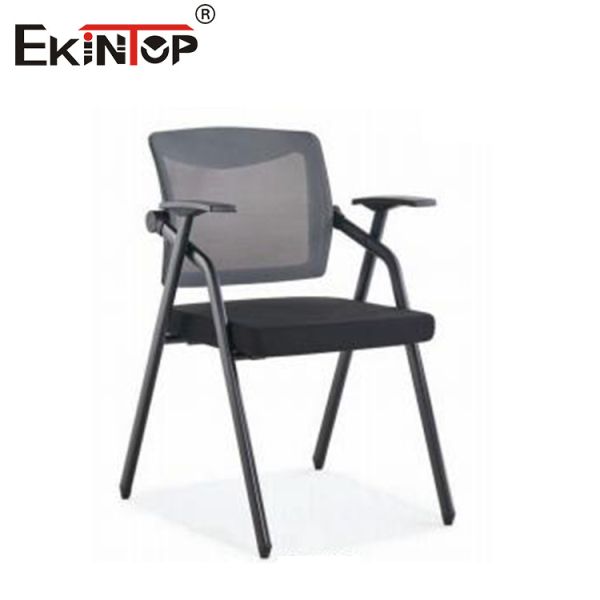 Quality Foldable Training Chair In Black With Mesh Material Modern Style for sale