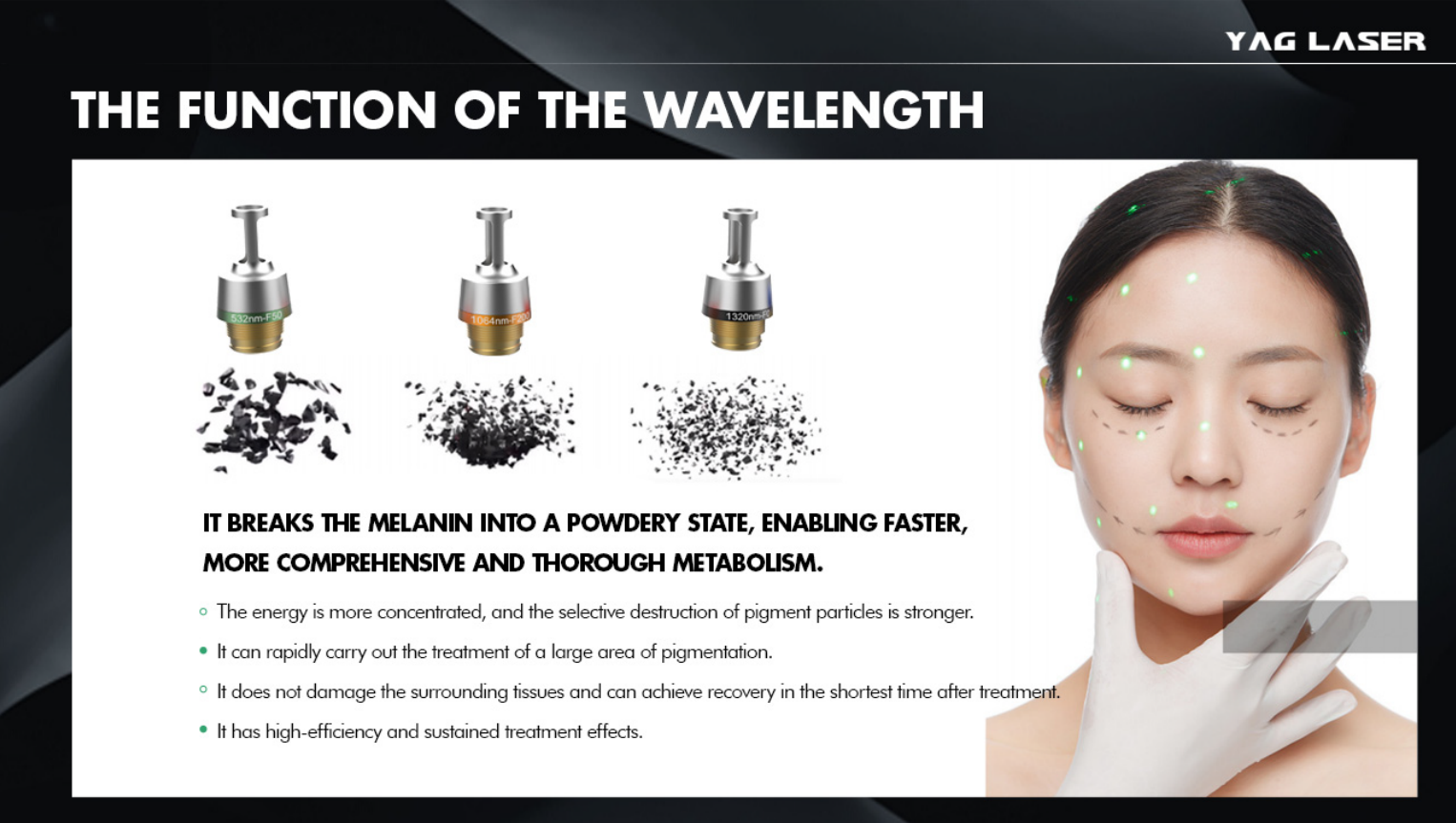 Picosecond 532nm 1064nm 1320nm Remove Tattoo ND Yag Laser Machine