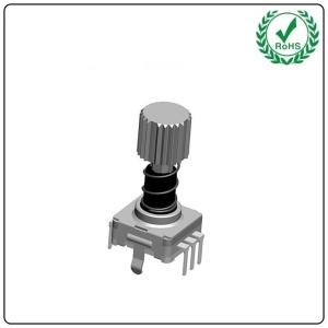 China rotary encoder with self-locking spring button switch 11mm rotary encoder arduino ec-11 on sale