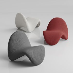 Stackable Floor Legless Tongue Lounge Chair Bedroom Tufted Design