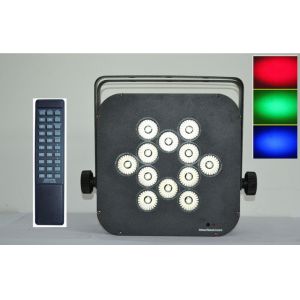 50 Watt Outdoor Stage LED Par Lights 12 Bulbs Remote Controller Flat Battery Par