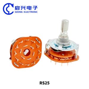 RS25 Industrial Potentiometer Rotary Switches 2 Pole 4 Position