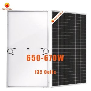 Customized 540W -660W Solar PV Panel SUN 66M-H12