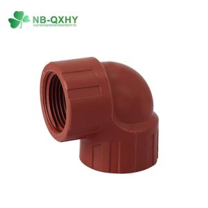 PPH Brown Red Colors Water Plumbing Pipe Fitting for Household Water Customized