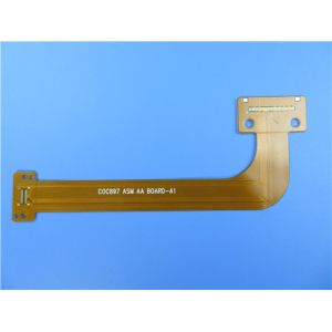 Multilayer FPC 4 Layer Flexible PCB with 0.25mm Thick Immersion Gold