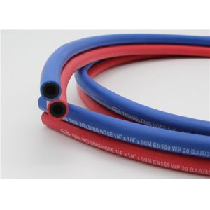Wholesale 1 / 4 Inch Twin Welding Hose , 300 Psi Gas Welding Hose Red &amp; Blue from china suppliers