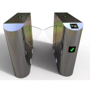 Metro Station Flap Barrier Gate Automatic Pedestrian Access Control Turnstile