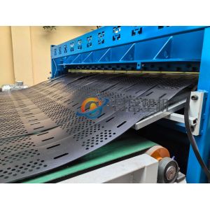 Competitive Geocell Production Line with Online Punching and Ultrasonic Welding
