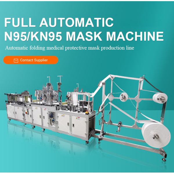 Face Mask Making Machine Fully Automatic KF94 Mask Packing Machine 6375*2600*1650