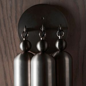 Custom Modern Indoor Tassel Wall Sconce Lamp Cylindrical Glass Shade for Hallway