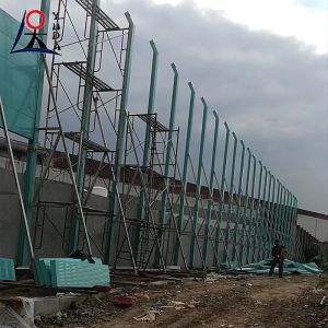 Galvanized Steel Highway Noise Barrier Panel 2m-4m Customizable