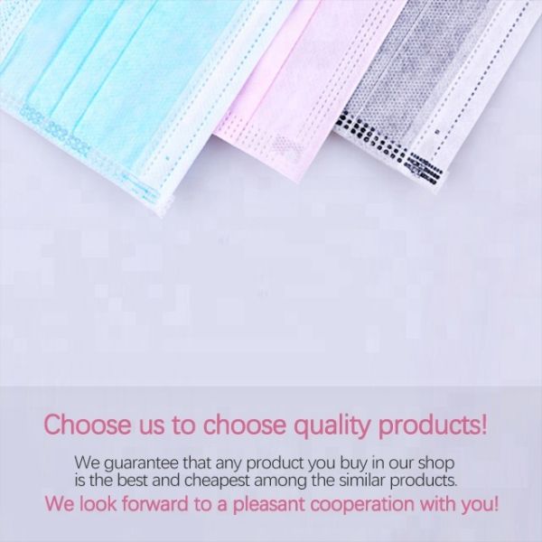 Customized Colors Disposable Non Woven Face Mask CE FDA Certification