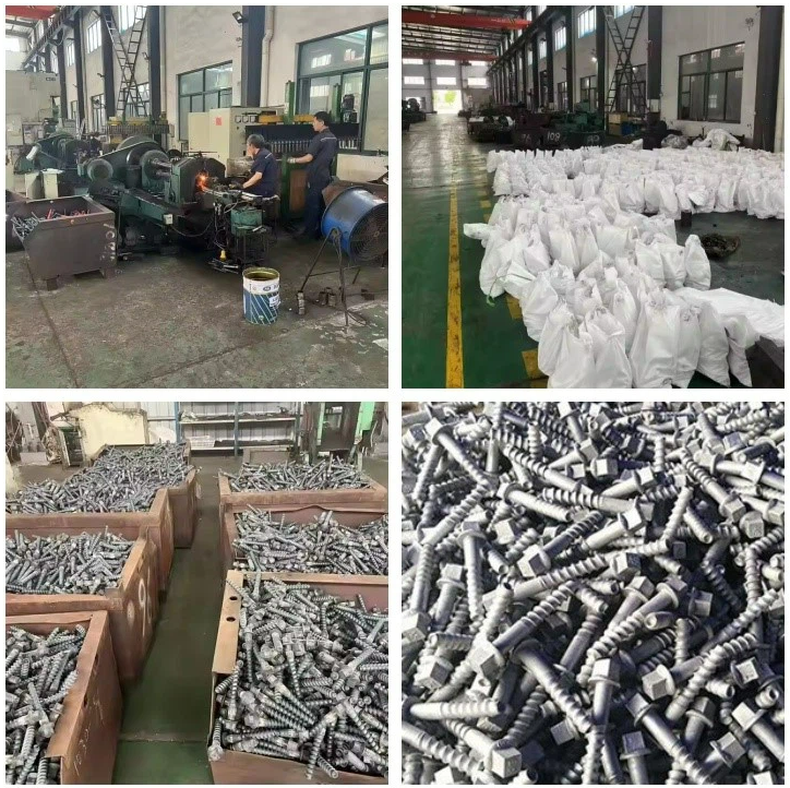 Durable Corrosion Resistant Rail Fasteners Screw Spike For Railway Fixing