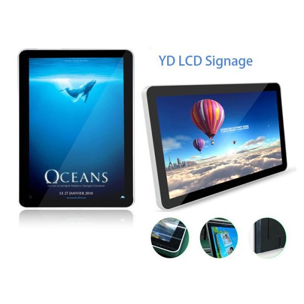Quality Multi Touch LCD Digital Signage , Wall Mount LCD AD Player 15.6" Ipad Design for sale