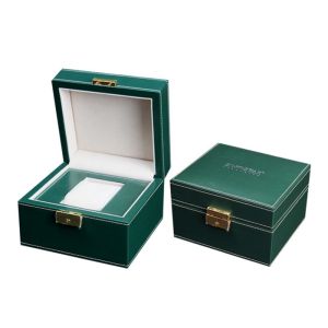 Wholesale Empty Wooden PU Leather Watch Box MDF Wrapped Velvet Inside 295 X 85 X 40mm from china suppliers