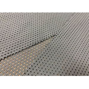 120GSM Breathable Polyester Mesh Fabric For Gym Bag Office Chair Grey Color