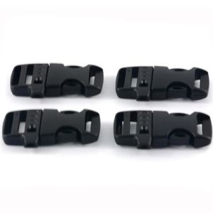 Wholesale Customization 20mm Adjustable Emergency Paracord Plastic Side Release Whistle Buckle from china suppliers