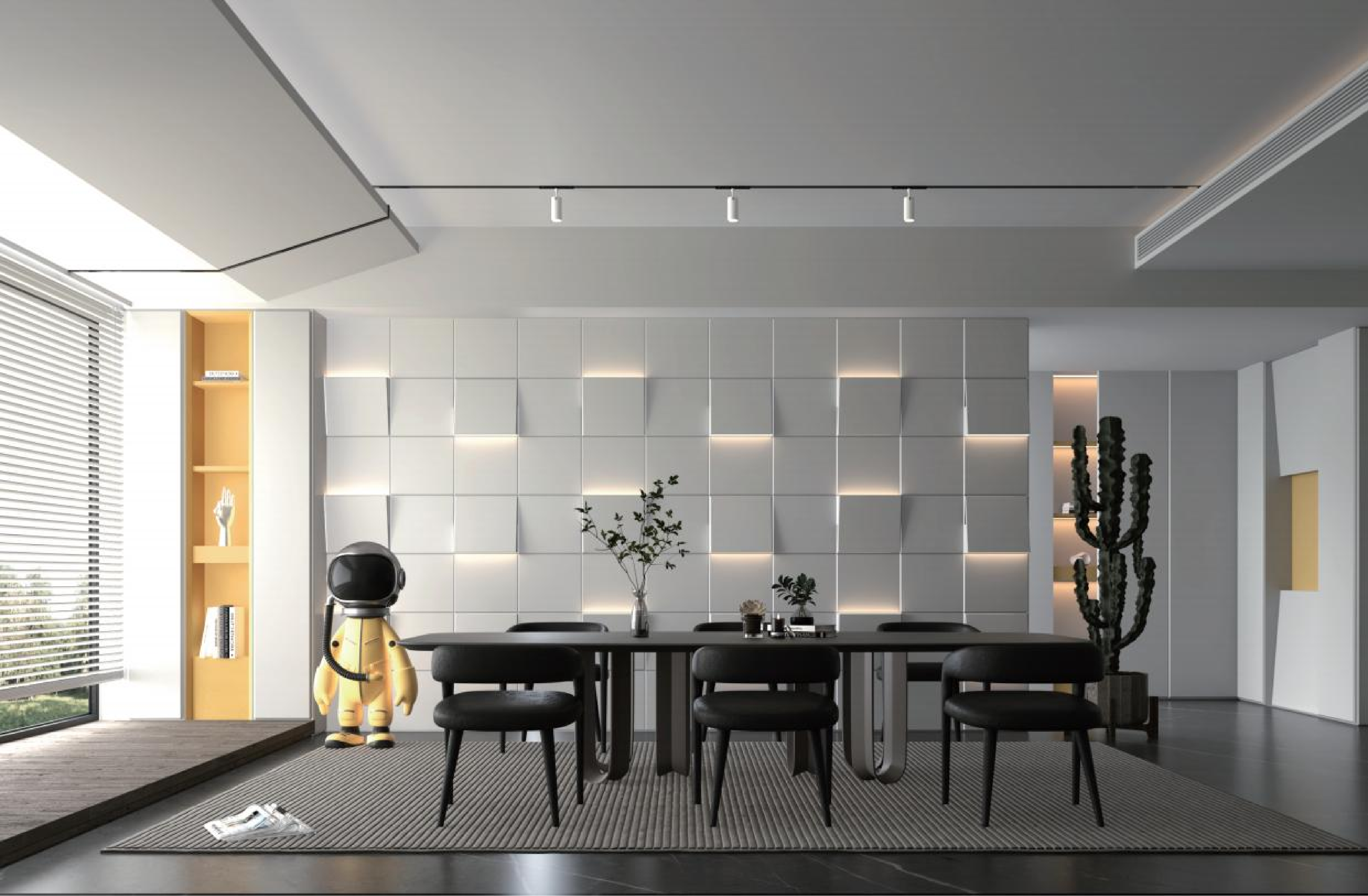 Modern minimalist style - grey space