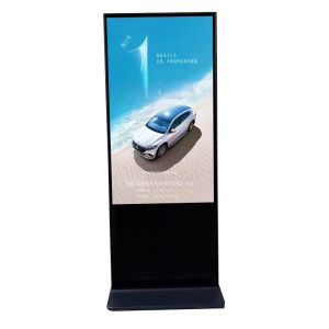 8 Array Mic 75 Inch Vertical Interactive Totem LCD Digital Signage Android