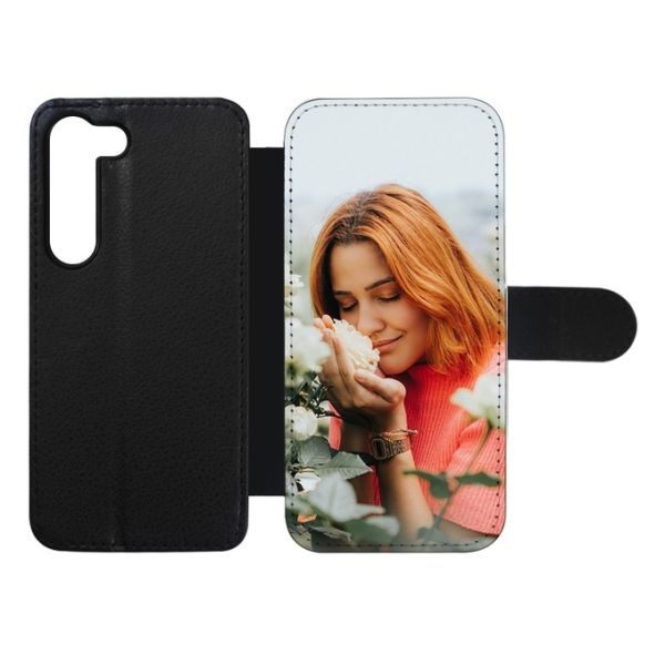 Classic Style Custom Designs Sublimation Leather Flip Wallet Phone Case For SamSung Galaxy S23 24 Ultra Plus
