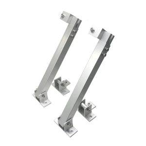 Silver or Black Aluminium Mounting Brackets for Solar Panel Pole Mounting