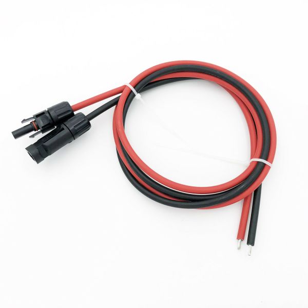 2.5 /4 /6mm2 Solar Panel Pv Cable + Connector For Solar Crimp Wire Red Or Black