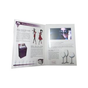 Movement TFT screen video business cards with USB port , On / Off Video