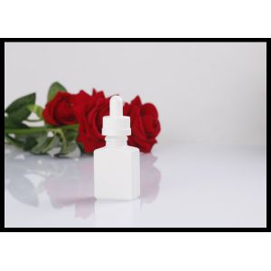 Rectangle Square Amber Glass Dropper Bottles 15ML Food / Beverage Grade Material