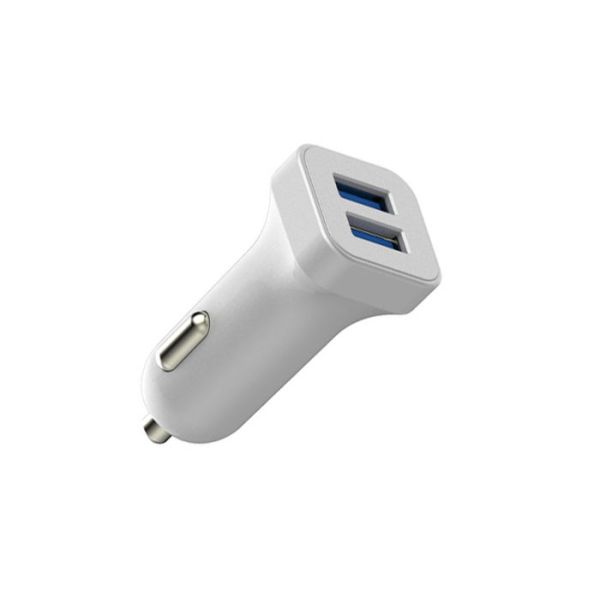 RoHs Certificated 12VDC - 24VDC USB Car Charger Dual USB Port 5V 2.4A