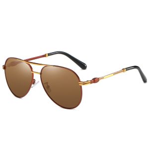 Memory Mens Metal Frame Sunglasses Spring Leg Fashion Polarized