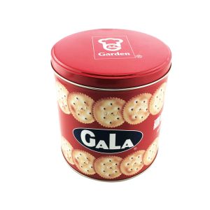 Wholesale Glossy Finished Christmas Cookie Tin Box Round Metal Tin Can 135 * 160mm from china suppliers