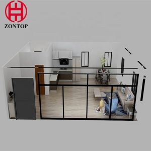 Zontop Morden Modular Stackable Flat Pack Prefabricated Storage 20ft Container