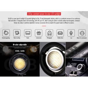 LED 400W Pro Portable Photography Spotlight CRI Index 200w 3200k 200w 5600k