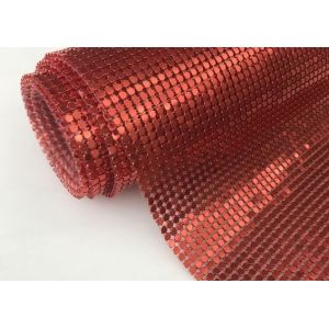 Aluminium Metallic Sequin Fabric Curtain Panels 4mm 8mm Customized