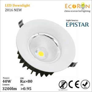 China led residential lighting 5000lm 50000hrs lifespan 40w 50w dimmable recessed downlight on sale