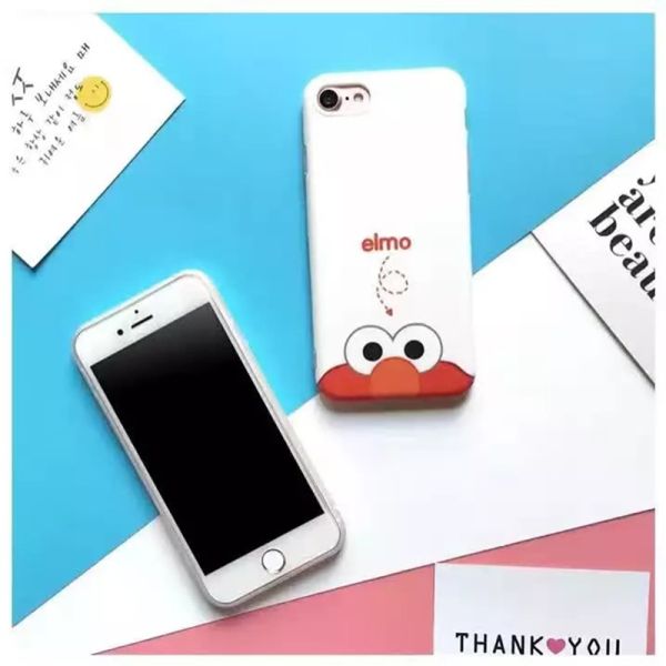 IMD Cartoon Monster Elmo Image Back Cover Cell Phone Case For iPhone 7 6s Plus