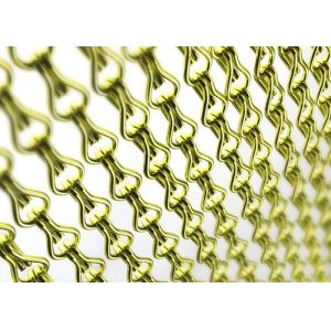 Colored Decoration Ceiling Chain Hook Metal Mesh Drapery With Multiple Modeling