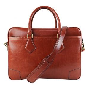 Wholesale Riendly Recycled Leather Briefcase Leather Laptop Bag For Men Fashion Men Genuine Leather Bags For Me from china suppliers