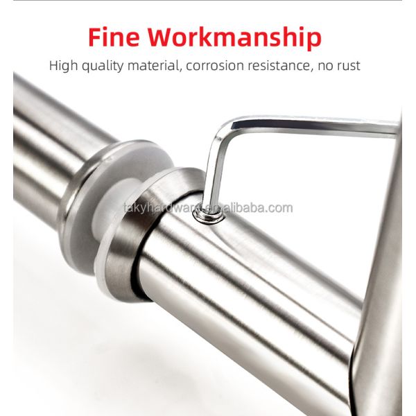 Best Selling Modern Design Stainless Steel Pull Handle Durable Solid for Glass Sliding Door Polished Glass Door Handle