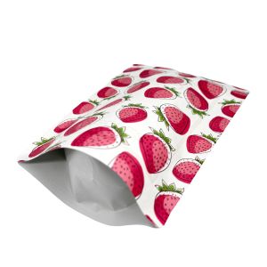 Brightly Printed Foil Coated Waterproof Kraft Paper Stand Up Pouch with Zipper