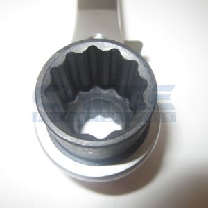 Chromed Finishing Construction Spud Ratchet 19 x 22 mm 315mm Cr-V Steel Socket