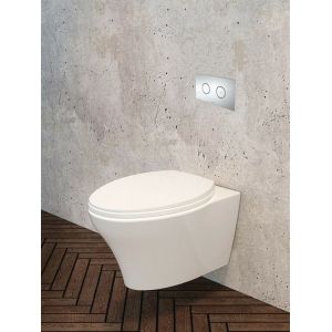 Rectangular Plastic In Wall Cistern Toilet - Compact and Space-saving