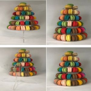Customizable Food Safe Macaron Paper Boxes Plastic Macaron Trays