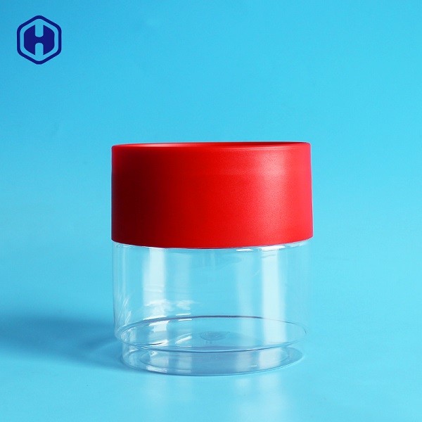 Quality Custom Stackable 396ML 13OZ  Clear PET Jar For Candies for sale