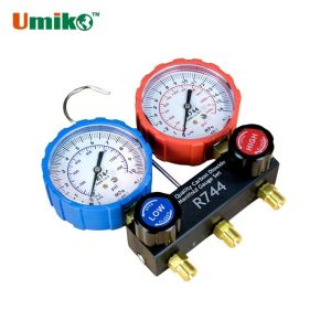 High Precision AC Pressure Gauge Set Adjustable Compact Multifunctional