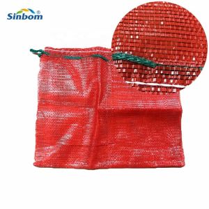 PE PP Fruit Circular Knitting Onion Potato Bag Leno Mesh Bag Eco Friendly and