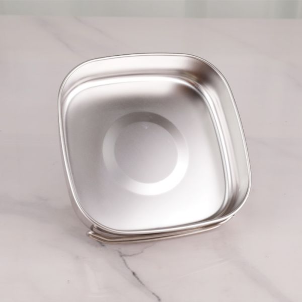 6pcs Bento Stainless Steel 201 Food Packaging Lunch Box Container Set