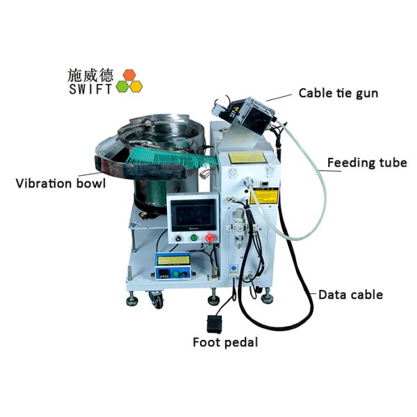 0.9S Automatic Cable Tie Machine AC 220V Plastic Tube