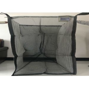 Full Open Top Ventilated Big Bag With Flat Bottom Custom Size / Color